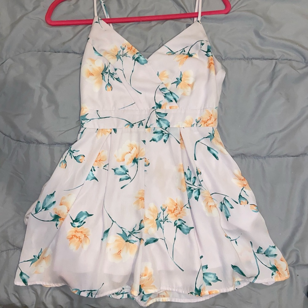 Short Floral Romper